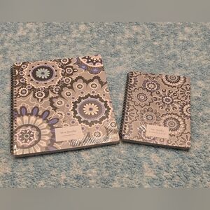 NEW Bundle 2-Pieces, Vera Bradley Spiral Notebooks, "Tranquil Medallion" Pattern